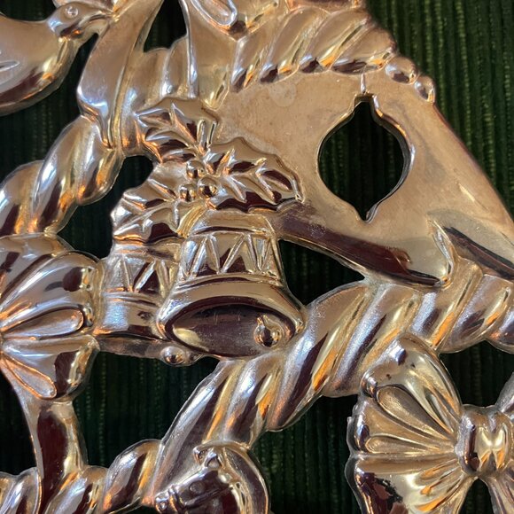 Vintage Silver Plate Christmas Tree - Wall Art/Trivet - - Picture 5 of 13